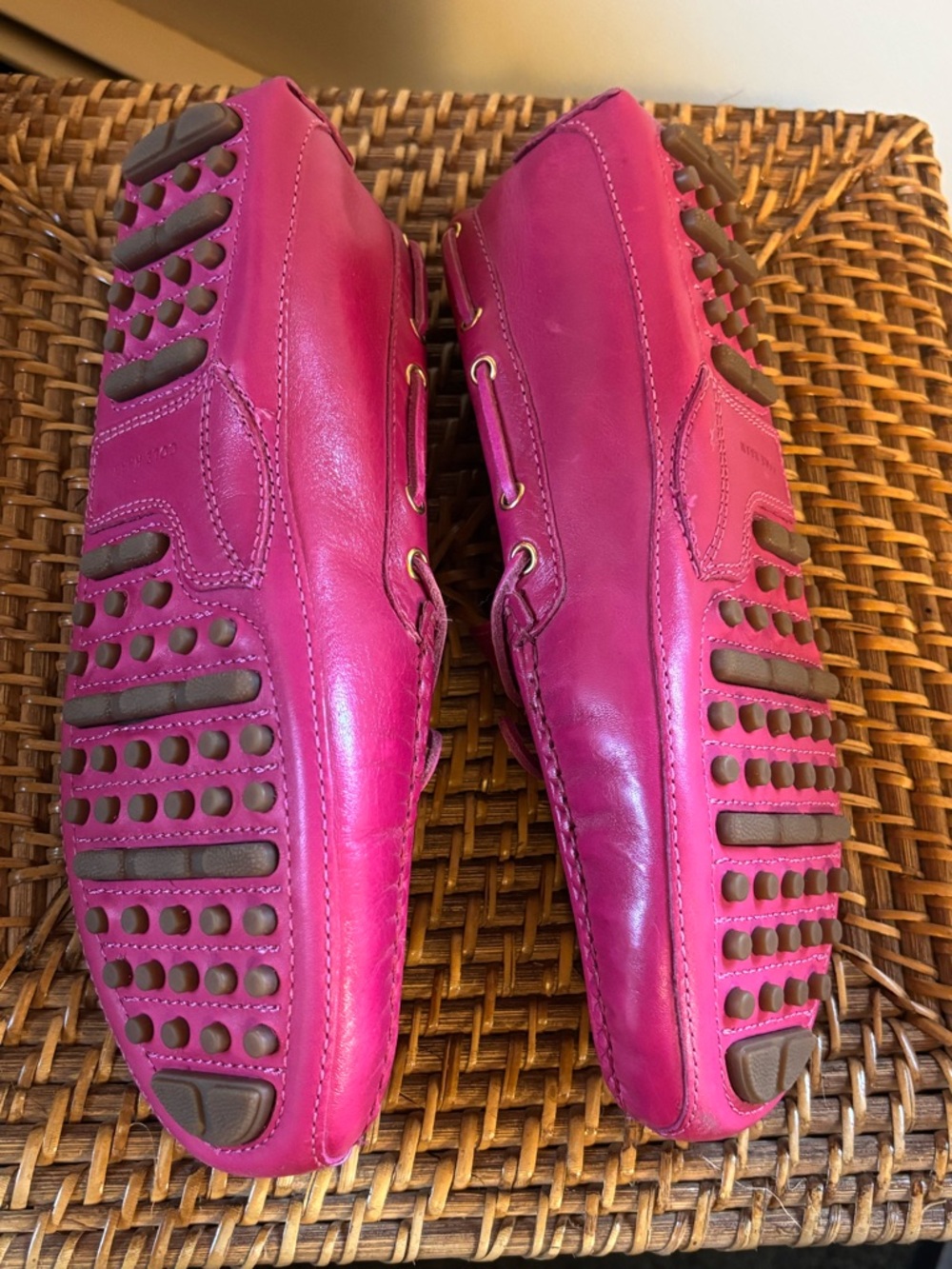NWOT Cole Haan Pink Tassel Driving Loafers, size 8 - Picture 6 of 8